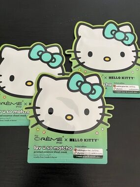 The Crème Shop x Hello Kitty Luv U So Matcha Sheet Mask - 3 Masks